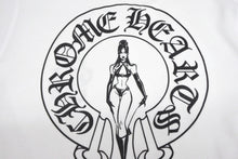 Load image into Gallery viewer, 新品未使用 CHROME HEARTS クロムハーツ サーマル ロンT サイズL DEADLY DOLL 希少 ピンク ブラック ホワイト 中古 4b011088