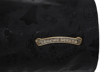 Load image into Gallery viewer, 新品未使用 CHROME HEARTS クロムハーツ ポーチ 新作 総柄 マルチロゴ ナイロン バッグ レザーパッチ 中古 4b011089