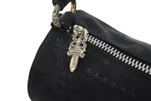 Load image into Gallery viewer, 新品未使用 CHROME HEARTS クロムハーツ ポーチ 新作 総柄 マルチロゴ ナイロン バッグ レザーパッチ 中古 4b011089