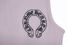 Load image into Gallery viewer, 新品未使用 CHROME HEARTS クロムハーツ タンクトップ ノースリーブ サイズM DEADLY DOLL 希少 ピンク ブラック ホワイト 中古 4b011090