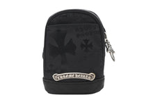 Load image into Gallery viewer, 新品未使用 CHROME HEARTS クロムハーツ ポーチ 新作 総柄 マルチロゴ ナイロン バッグ ブラック 中古 4b011091