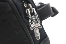 Load image into Gallery viewer, 新品未使用 CHROME HEARTS クロムハーツ ポーチ 新作 総柄 マルチロゴ ナイロン バッグ ブラック 中古 4b011091