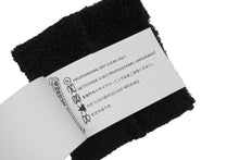 Load image into Gallery viewer, 新品未使用 CHROME HEARTS クロムハーツ クロスパッチ リストバンド 二点セット ブレスレット パイル地 ブラック ホワイト 中古 4b011092