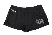 Load image into Gallery viewer, 新品未使用 CHROME HEARTS クロムハーツ MESH VARSITY SHORTS ハーフパンツ メッシュパンツ ブラック サイズM 中古 4b011095