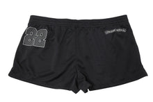 Load image into Gallery viewer, 新品未使用 CHROME HEARTS クロムハーツ MESH VARSITY SHORTS ハーフパンツ メッシュパンツ ブラック サイズM 中古 4b011095