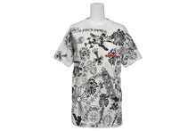 Load image into Gallery viewer, CHROME HEARTS クロムハーツ 半袖 Tシャツ マルチモチーフ ホワイト ブラック 白 黒 総柄 サイズ S 美品 中古 4b011097