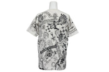 Load image into Gallery viewer, CHROME HEARTS クロムハーツ 半袖 Tシャツ マルチモチーフ ホワイト ブラック 白 黒 総柄 サイズ S 美品 中古 4b011097