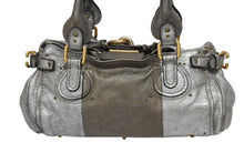 Load image into Gallery viewer, Chloe クロエ ハンドバッグ パディントン ワンショルダーバッグ シルバー レザー B19FG0 ゴールド金具 美品 中古 4b011122