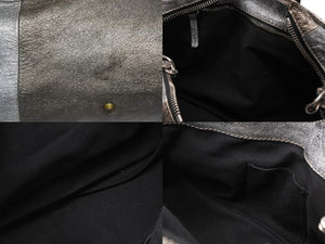 Chloe クロエ ハンドバッグ パディントン ワンショルダーバッグ シルバー レザー B19FG0 ゴールド金具 美品 中古 4b011122