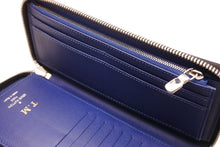 Load image into Gallery viewer, LOUIS VUITTON ルイヴィトン タイガラマ モノグラム ジッピーウォレット ヴェルティカル ターコイズブルー レザー M30447 美品 中古 4b011135