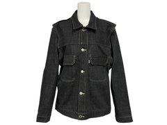 極美品 UNDERCOVER アンダーカバー 99AW small parts 分解デニムジャケット アーカイブ コットン ブラック サイズM 中古 4b011138