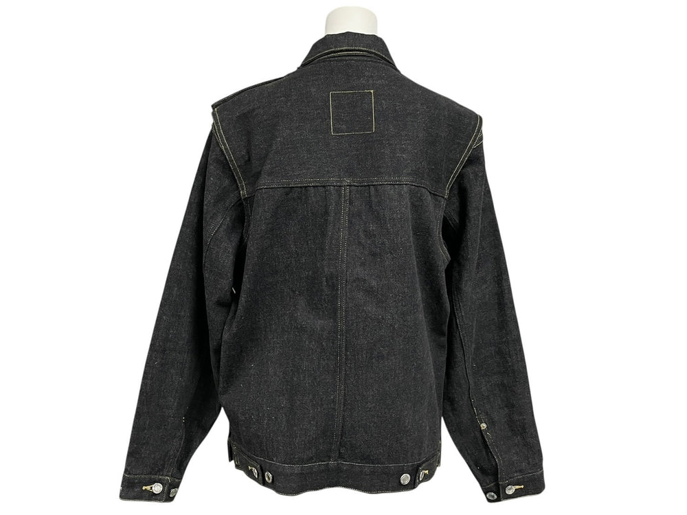 極美品 UNDERCOVER アンダーカバー 99AW small parts 分解デニムジャケット アーカイブ コットン ブラック サイズM 中古 4b011138