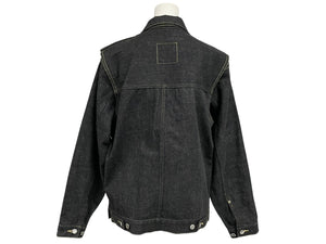 極美品 UNDERCOVER アンダーカバー 99AW small parts 分解デニムジャケット アーカイブ コットン ブラック サイズM 中古 4b011138