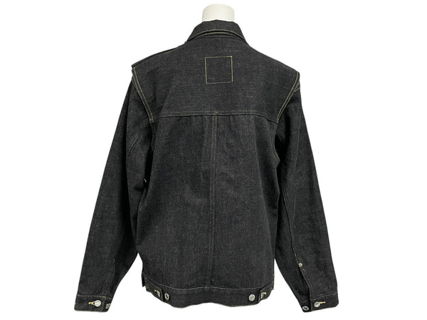 極美品 UNDERCOVER アンダーカバー 99AW small parts 分解デニムジャケット アーカイブ コットン ブラック サイズM 中古 4b011138