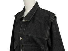 Load image into Gallery viewer, 極美品 UNDERCOVER アンダーカバー 99AW small parts 分解デニムジャケット アーカイブ コットン ブラック サイズM 中古 4b011138