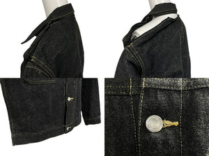 極美品 UNDERCOVER アンダーカバー 99AW small parts 分解デニムジャケット アーカイブ コットン ブラック サイズM 中古 4b011138
