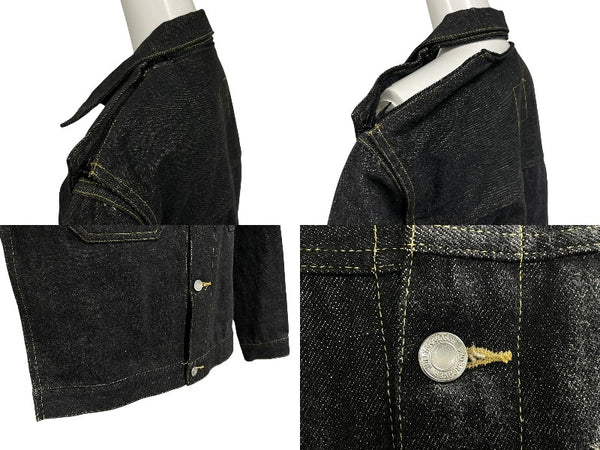 極美品 UNDERCOVER アンダーカバー 99AW small parts 分解デニムジャケット アーカイブ コットン ブラック サイズM 中古 4b011138
