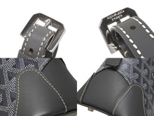 Load image into Gallery viewer, GOYARD ゴヤール ハンドバッグ ヴァンドーム PM ヘリンボーン PVC レザー グレー シルバー金具 美品 中古 4b011141