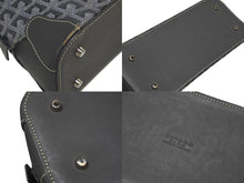 Load image into Gallery viewer, GOYARD ゴヤール ハンドバッグ ヴァンドーム PM ヘリンボーン PVC レザー グレー シルバー金具 美品 中古 4b011141