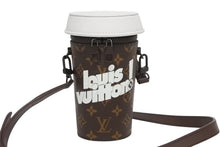 Load image into Gallery viewer, 極美品 LOUIS VUITTON ルイヴィトン コーヒーカップ エブリデイLV ショルダーバッグ 2021秋冬 M80812 ブラウン ホワイト 中古 4b011154