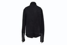 Load image into Gallery viewer, 極美品 CHROME HEARTS クロムハーツ ムートン レザージャケット ダガージップ ブラック 黒 サイズ S 中古 4b011156