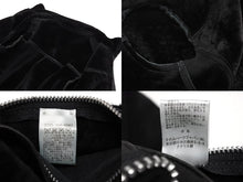 Load image into Gallery viewer, 極美品 CHROME HEARTS クロムハーツ ムートン レザージャケット ダガージップ ブラック 黒 サイズ S 中古 4b011156