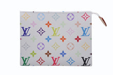 Load image into Gallery viewer, 新品未使用 LOUIS VUITTON ルイヴィトン LV × TM ポッシュ トワレ 19 ポーチ M28241 IC ホワイト マルチカラー ゴールド金具 中古 4b011161