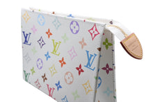 Load image into Gallery viewer, 新品未使用 LOUIS VUITTON ルイヴィトン LV × TM ポッシュ トワレ 19 ポーチ M28241 IC ホワイト マルチカラー ゴールド金具 中古 4b011161