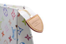 Load image into Gallery viewer, 新品未使用 LOUIS VUITTON ルイヴィトン LV × TM ポッシュ トワレ 19 ポーチ M28241 IC ホワイト マルチカラー ゴールド金具 中古 4b011161