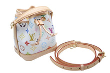 Load image into Gallery viewer, 新品未使用 LOUIS VUITTON ルイヴィトン LV × TM ナノ･ノエ ショルダーバッグ M27493 ホワイト マルチカラー ゴールド金具 中古 4b011162