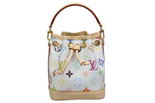 Load image into Gallery viewer, 新品未使用 LOUIS VUITTON ルイヴィトン LV × TM ナノ･ノエ ショルダーバッグ M27493 ホワイト マルチカラー ゴールド金具 中古 4b011162