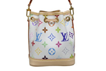 Load image into Gallery viewer, 新品未使用 LOUIS VUITTON ルイヴィトン LV × TM ナノ･ノエ ショルダーバッグ M27493 ホワイト マルチカラー ゴールド金具 中古 4b011162