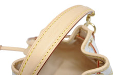 Load image into Gallery viewer, 新品未使用 LOUIS VUITTON ルイヴィトン LV × TM ナノ･ノエ ショルダーバッグ M27493 ホワイト マルチカラー ゴールド金具 中古 4b011162