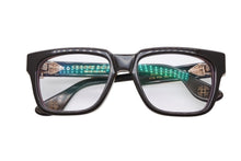 Load image into Gallery viewer, 新品未使用 CHROME HEARTS クロムハーツ BOX-OFFICER ボックスオフィサー メガネ ダガーテンプル サイズ56□19-144 アイウェア 中古 4b011163