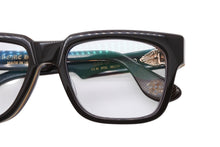 Load image into Gallery viewer, 新品未使用 CHROME HEARTS クロムハーツ BOX-OFFICER ボックスオフィサー メガネ ダガーテンプル サイズ56□19-144 アイウェア 中古 4b011163