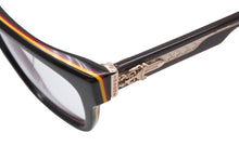 Load image into Gallery viewer, 新品未使用 CHROME HEARTS クロムハーツ BOX-OFFICER ボックスオフィサー メガネ ダガーテンプル サイズ56□19-144 アイウェア 中古 4b011163
