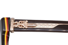 Load image into Gallery viewer, 新品未使用 CHROME HEARTS クロムハーツ BOX-OFFICER ボックスオフィサー メガネ ダガーテンプル サイズ56□19-144 アイウェア 中古 4b011163
