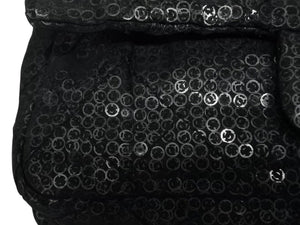 CHANEL シャネル マトラッセ23 Sフラップ Wチェーンショルダーバッグ 12番台 ココマーク スパンコール シルバー金具 美品 中古 4b011166
