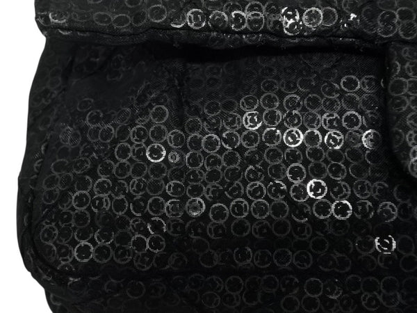 CHANEL シャネル マトラッセ23 Sフラップ Wチェーンショルダーバッグ 12番台 ココマーク スパンコール シルバー金具 美品 中古 4b011166