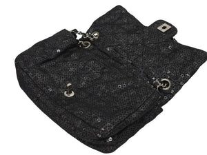 CHANEL シャネル マトラッセ23 Sフラップ Wチェーンショルダーバッグ 12番台 ココマーク スパンコール シルバー金具 美品 中古 4b011166