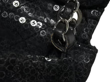 Load image into Gallery viewer, CHANEL シャネル マトラッセ23 Sフラップ Wチェーンショルダーバッグ 12番台 ココマーク スパンコール シルバー金具 美品 中古 4b011166
