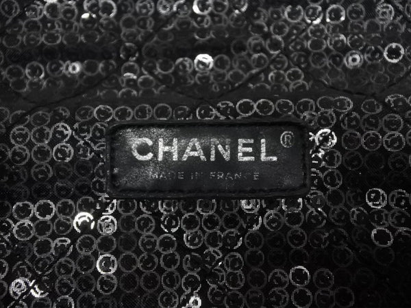 CHANEL シャネル マトラッセ23 Sフラップ Wチェーンショルダーバッグ 12番台 ココマーク スパンコール シルバー金具 美品 中古 4b011166