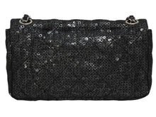 Load image into Gallery viewer, CHANEL シャネル マトラッセ23 Sフラップ Wチェーンショルダーバッグ 12番台 ココマーク スパンコール シルバー金具 美品 中古 4b011166