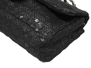 CHANEL シャネル マトラッセ23 Sフラップ Wチェーンショルダーバッグ 12番台 ココマーク スパンコール シルバー金具 美品 中古 4b011166