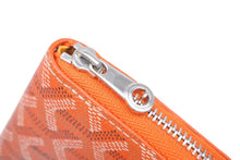 画像をギャラリービューアに読み込む, 極美品 GOYARD ゴヤール マティニョンPM カードケース コインケース ゴヤールディンキャンバス レザー オレンジ シルバー金具 中古 4b011169
