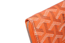 画像をギャラリービューアに読み込む, 極美品 GOYARD ゴヤール マティニョンPM カードケース コインケース ゴヤールディンキャンバス レザー オレンジ シルバー金具 中古 4b011169