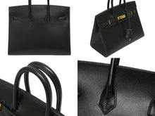 Load image into Gallery viewer, 新品同様 HERMES エルメス バーキン25 セリエ 外縫い ハンドバッグ B刻印 ヴォーエプソン ヴェールグリス ゴールド金具 中古 4b011172