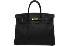 Load image into Gallery viewer, 極美品 HERMES エルメス バーキン40 ブラック トゴ 40cm T刻印 ゴールド金具 ハンドバッグ 中古 4b011177