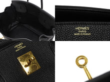 Load image into Gallery viewer, 極美品 HERMES エルメス バーキン40 ブラック トゴ 40cm T刻印 ゴールド金具 ハンドバッグ 中古 4b011177