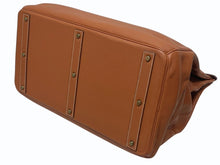 Load image into Gallery viewer, 極美品 HERMES エルメス ハンドバッグ オータクロア50 トゴ バーキン ブロンズ金具 ブラウン系 ○Y刻印 中古 4b011178